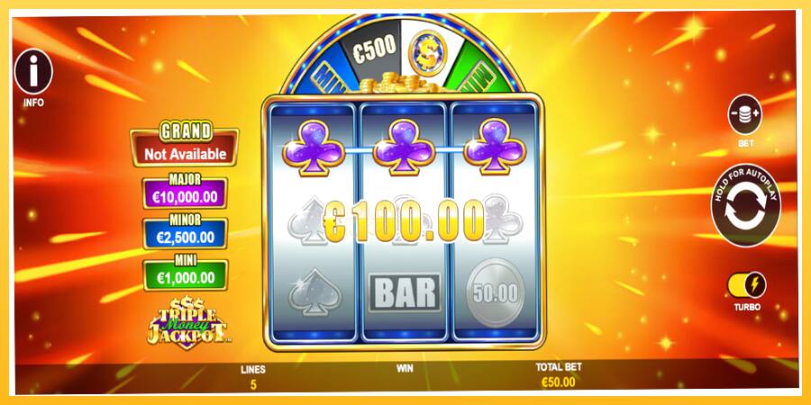 Игровой аппарат Triple Money Jackpot - игра на реальные деньги, картинка 4