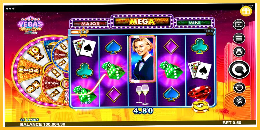 Игровой аппарат Triple Vegas Mega Spin - игра на реальные деньги, картинка 2