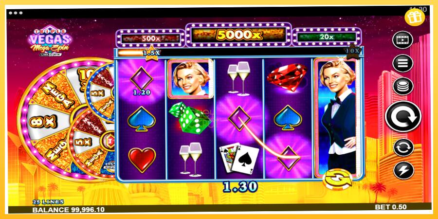 Игровой аппарат Triple Vegas Mega Spin - игра на реальные деньги, картинка 5