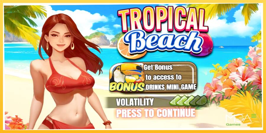 Игровой аппарат Tropical Beach - игра на реальные деньги, картинка 1