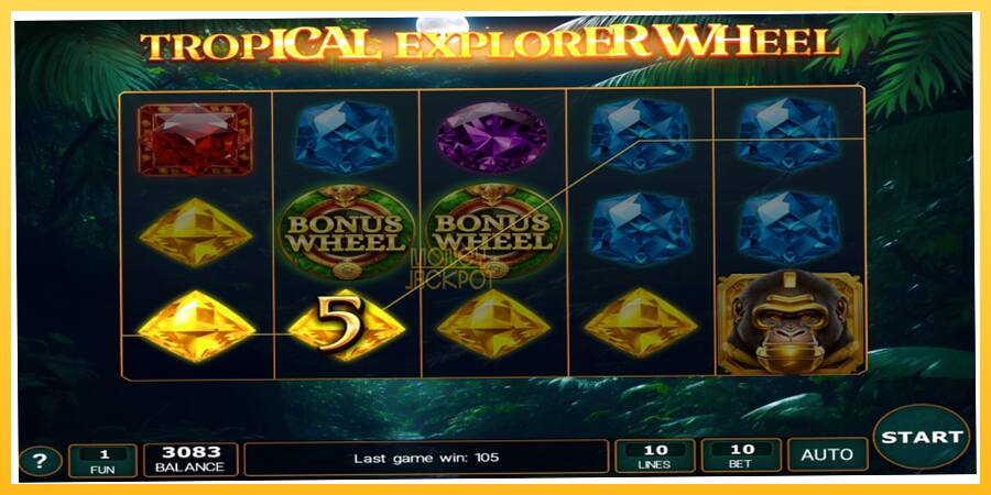 Игровой аппарат Tropical Explorer Wheel - игра на реальные деньги, картинка 3