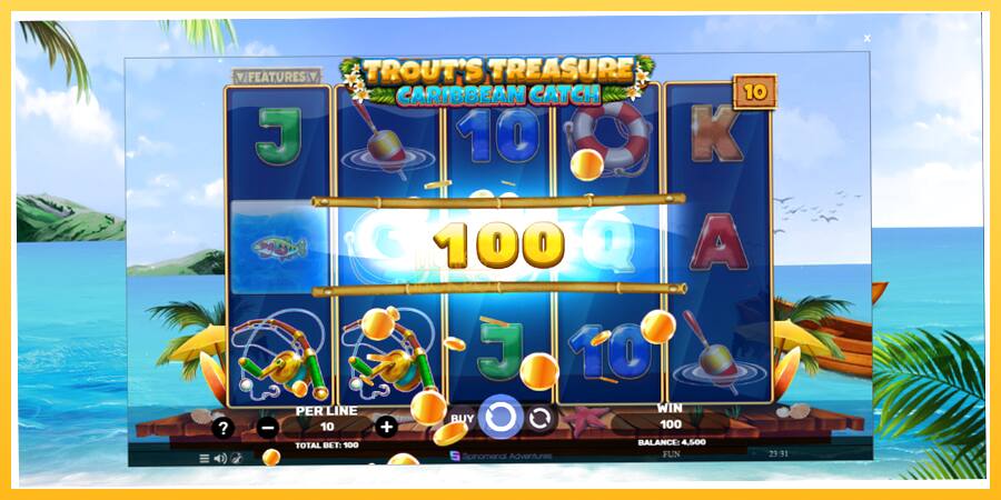 Игровой аппарат Trouts Treasure Caribbean Catch - игра на реальные деньги, картинка 3