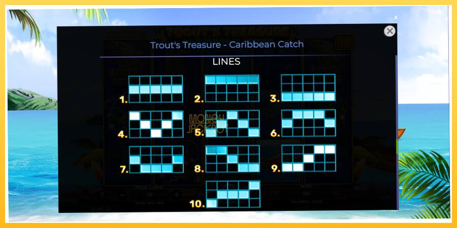 Игровой аппарат Trouts Treasure Caribbean Catch - игра на реальные деньги, картинка 7