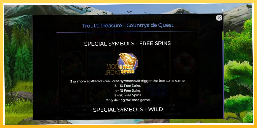 Игровой аппарат Trouts Treasure Countryside Quest - игра на реальные деньги, картинка 5