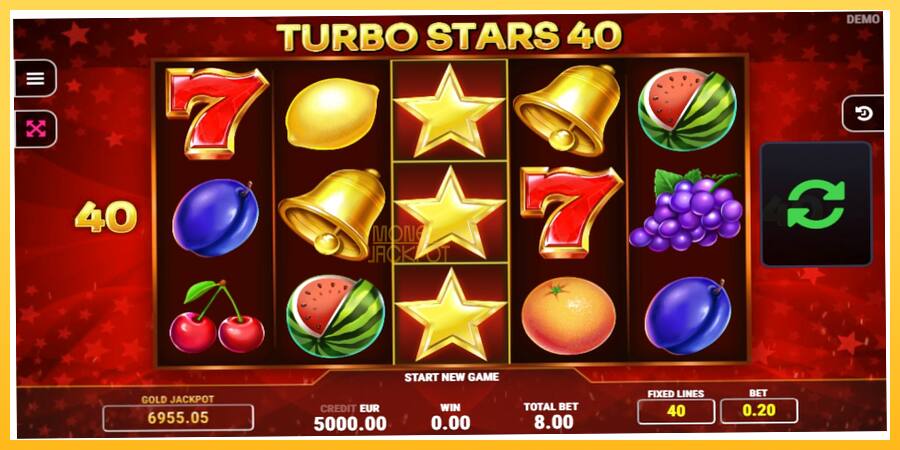 Игровой аппарат Turbo Stars 40 - игра на реальные деньги, картинка 1