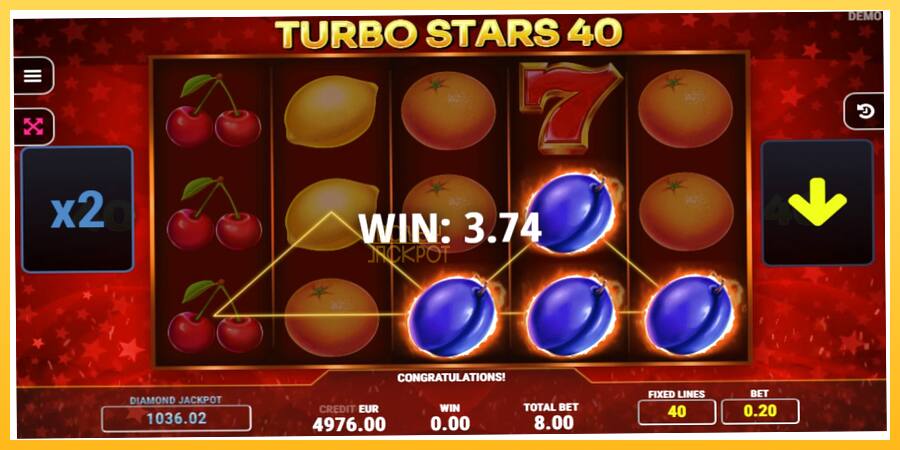 Игровой аппарат Turbo Stars 40 - игра на реальные деньги, картинка 3