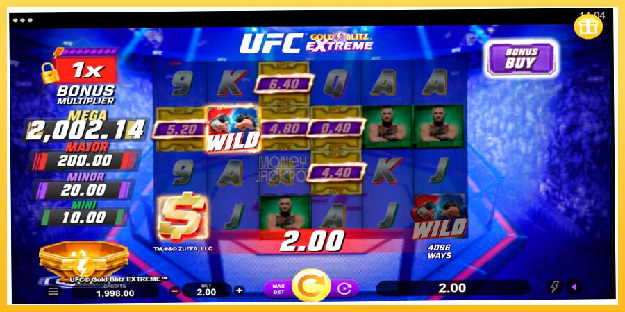 Игровой аппарат UFC Gold Blitz Extreme - игра на реальные деньги, картинка 2