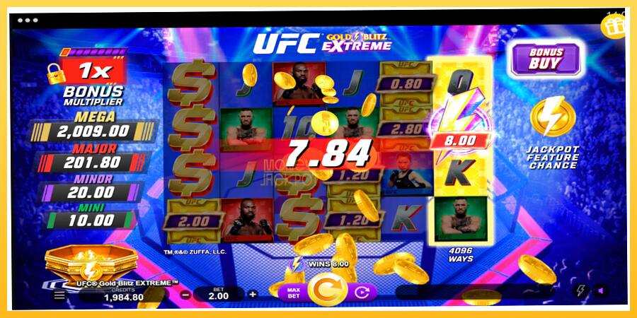 Игровой аппарат UFC Gold Blitz Extreme - игра на реальные деньги, картинка 5