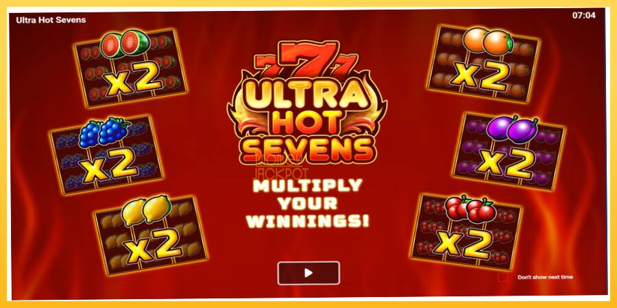 Игровой аппарат Ultra Hot Sevens - игра на реальные деньги, картинка 1