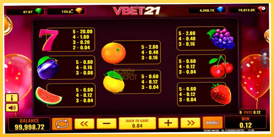 Игровой аппарат Vbet 21 - игра на реальные деньги, картинка 6