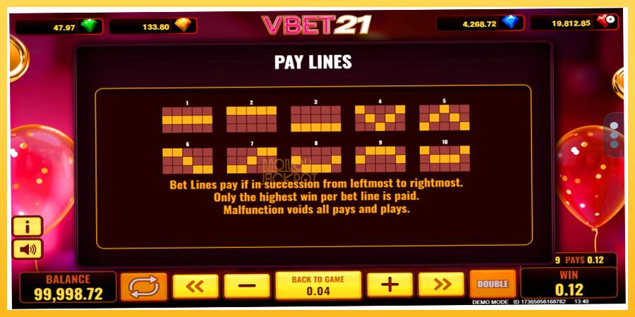 Игровой аппарат Vbet 21 - игра на реальные деньги, картинка 7