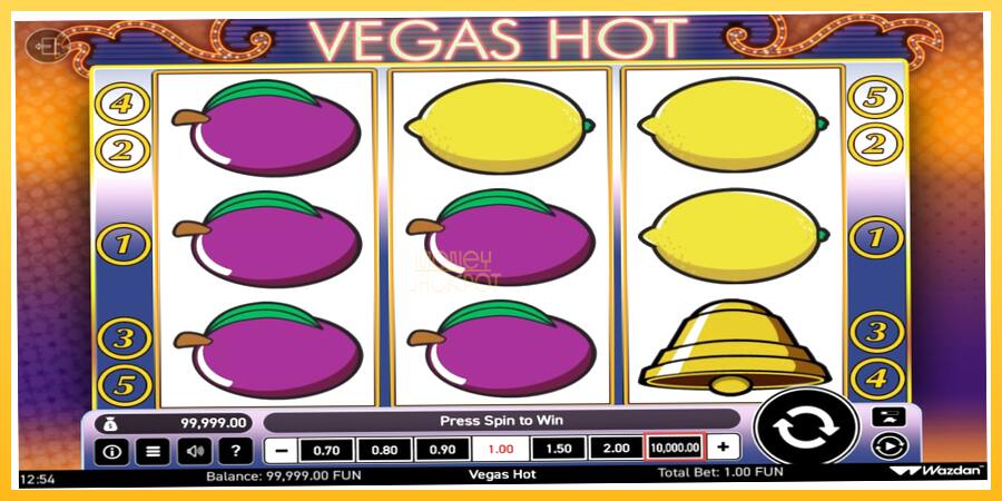 Игровой аппарат Vegas Hot - игра на реальные деньги, картинка 1