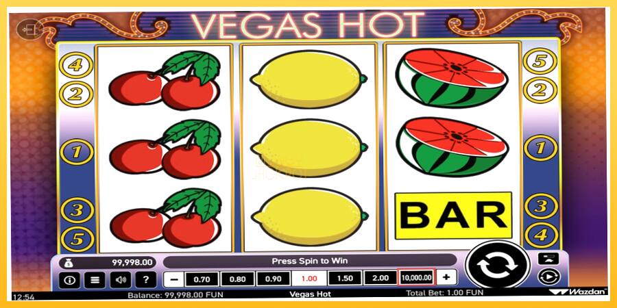 Игровой аппарат Vegas Hot - игра на реальные деньги, картинка 2