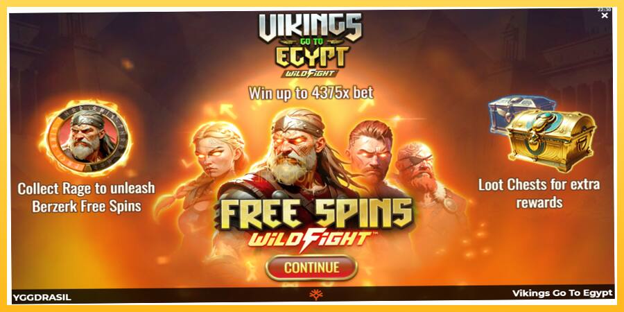 Игровой аппарат Vikings Go To Egypt Wild Fight - игра на реальные деньги, картинка 1