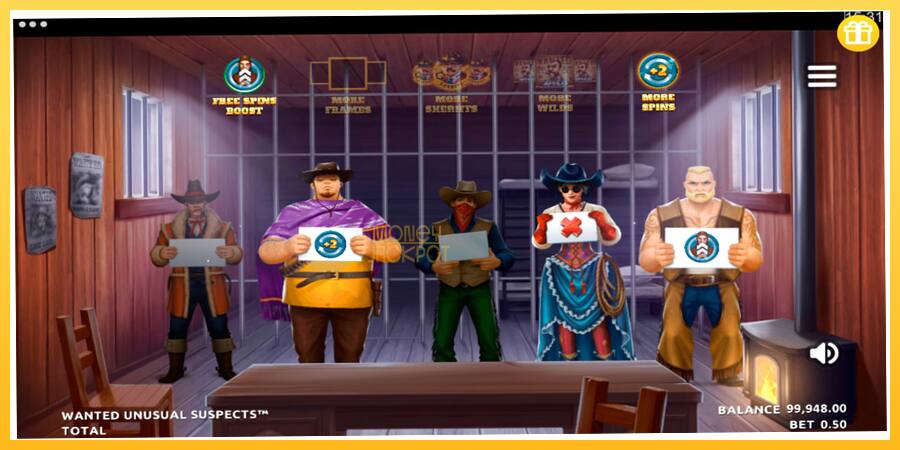 Игровой аппарат Wanted Unusual Suspects - игра на реальные деньги, картинка 3