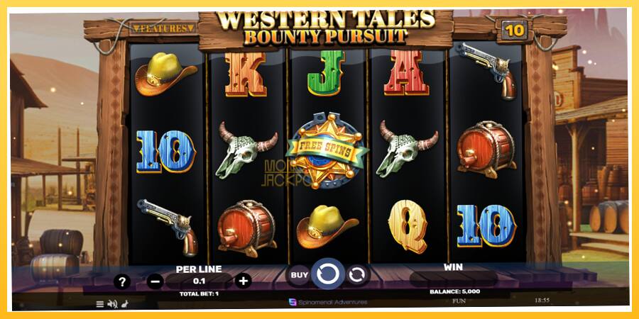 Игровой аппарат Western Tales - Bounty Pursuit - игра на реальные деньги, картинка 2