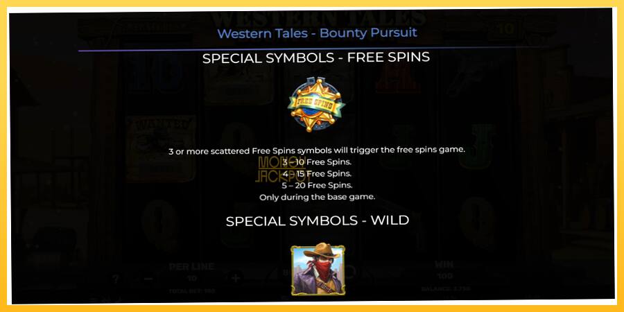 Игровой аппарат Western Tales - Bounty Pursuit - игра на реальные деньги, картинка 5