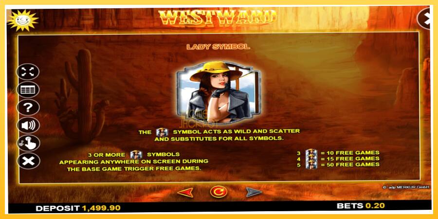 Игровой аппарат Westward - игра на реальные деньги, картинка 4