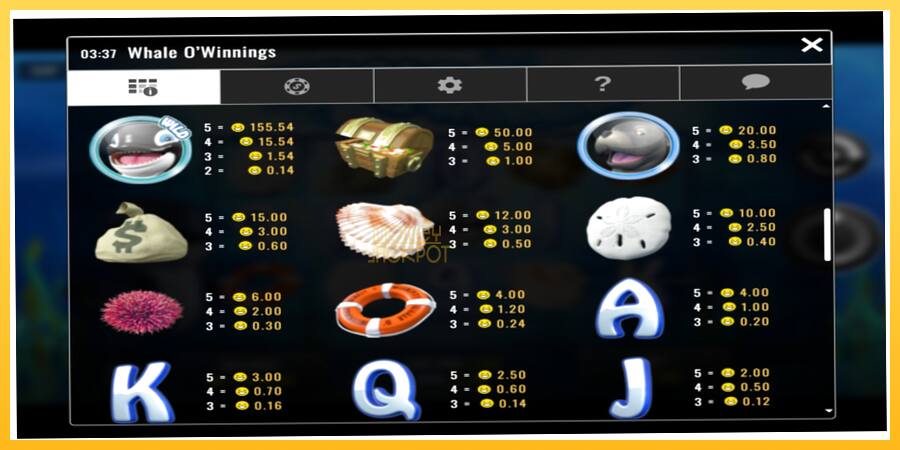 Игровой аппарат Whale O’Winnings - игра на реальные деньги, картинка 4