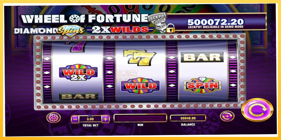 Игровой аппарат Wheel of Fortune Diamond Spins 2x Wilds - игра на реальные деньги, картинка 3