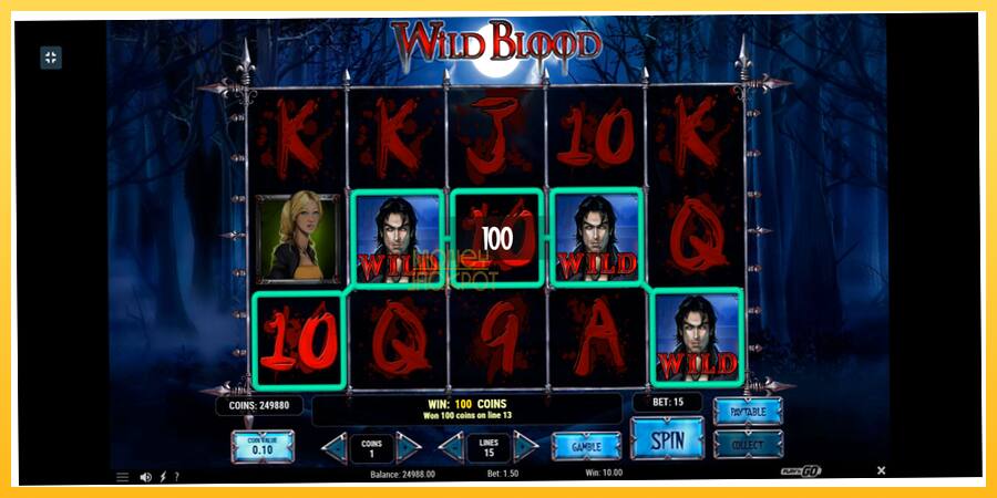 Игровой аппарат Wild Blood - игра на реальные деньги, картинка 2