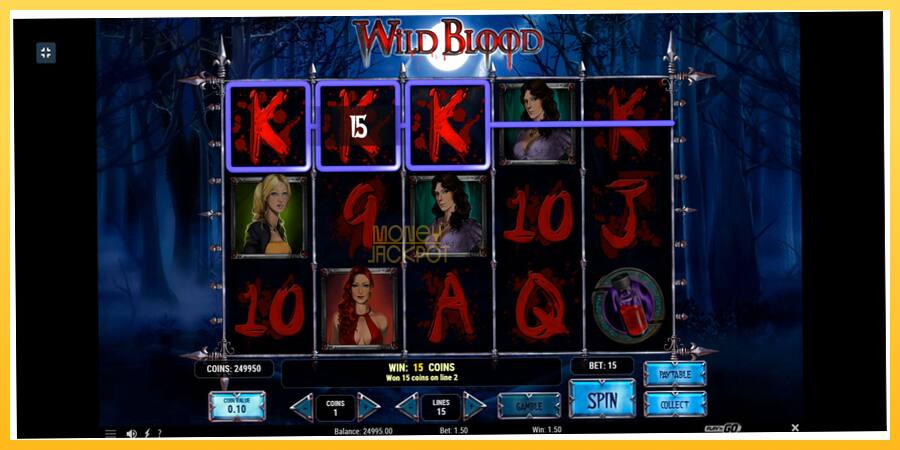 Игровой аппарат Wild Blood - игра на реальные деньги, картинка 4