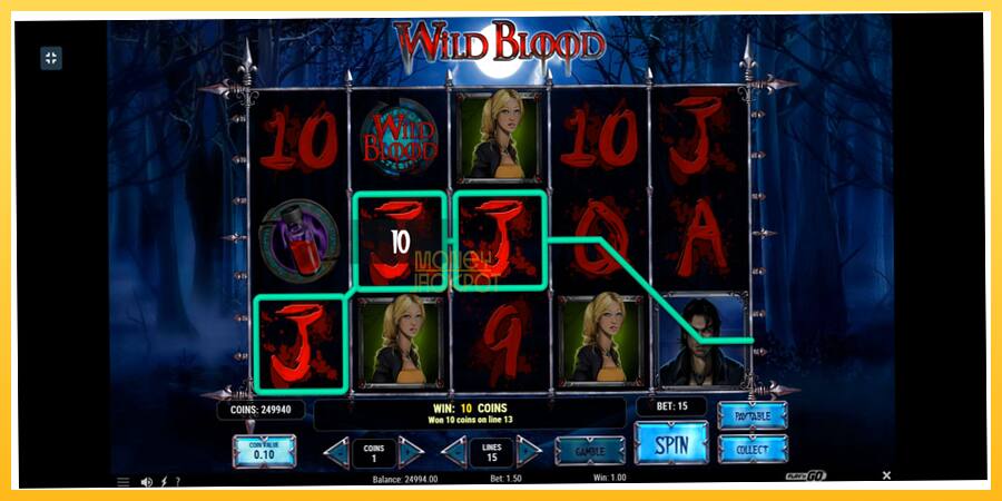 Игровой аппарат Wild Blood - игра на реальные деньги, картинка 6