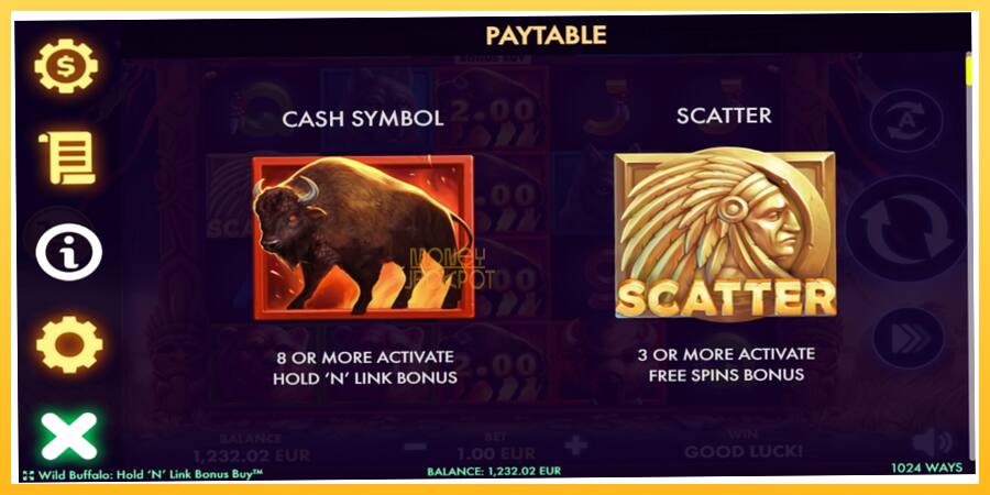 Игровой аппарат Wild Buffalo Hold N Link Bonus Buy - игра на реальные деньги, картинка 4