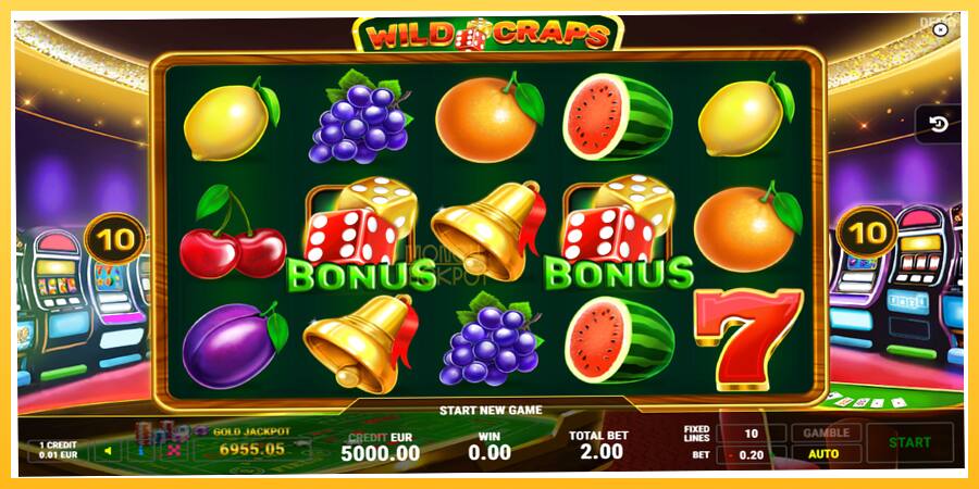 Игровой аппарат Wild Craps - игра на реальные деньги, картинка 1