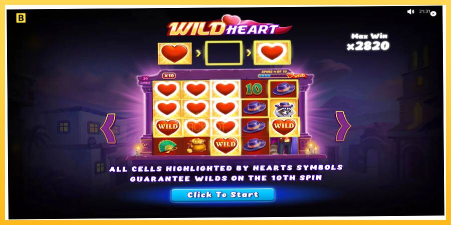 Игровой аппарат Wild Heart - игра на реальные деньги, картинка 1