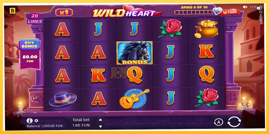 Игровой аппарат Wild Heart - игра на реальные деньги, картинка 2