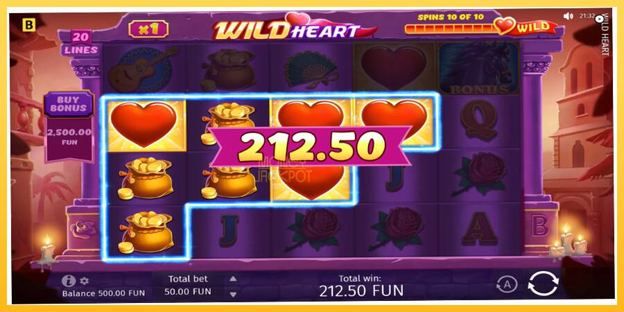 Игровой аппарат Wild Heart - игра на реальные деньги, картинка 3