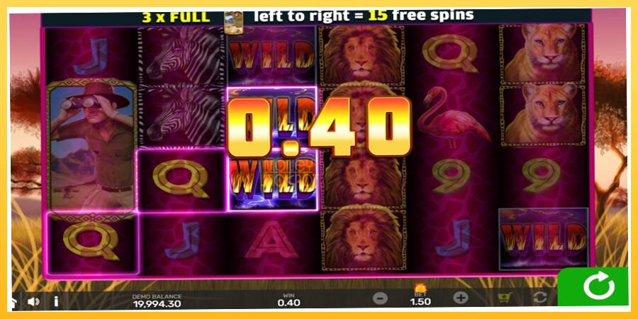 Игровой аппарат Wild Lion with Reel Bingo - игра на реальные деньги, картинка 3