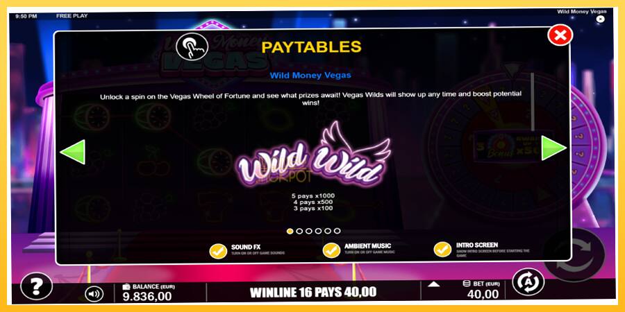 Игровой аппарат Wild Money Vegas - игра на реальные деньги, картинка 5