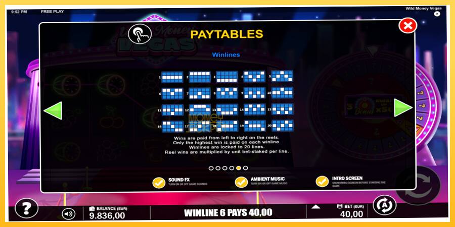 Игровой аппарат Wild Money Vegas - игра на реальные деньги, картинка 7