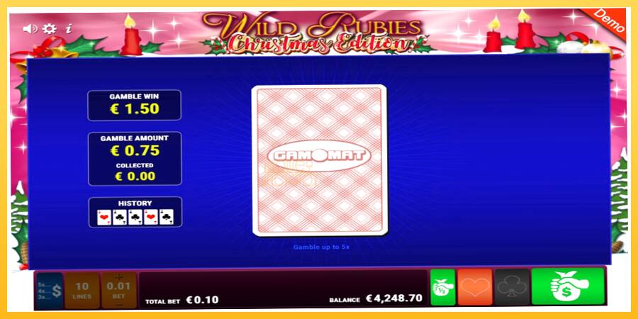 Игровой аппарат Wild Rubies Сhristmas Edition - игра на реальные деньги, картинка 5