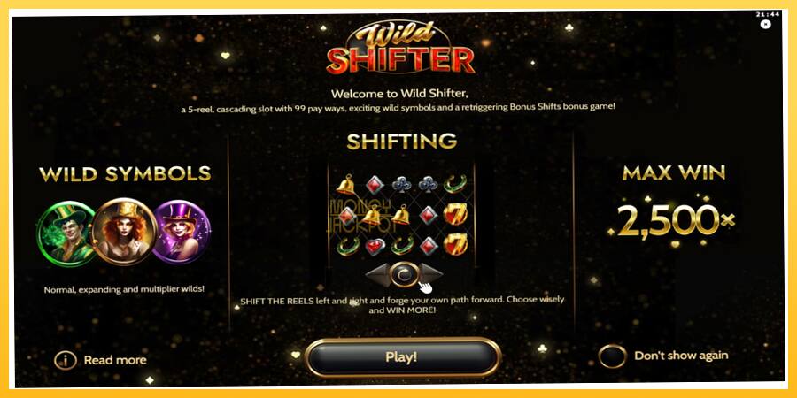 Игровой аппарат Wild Shifter - игра на реальные деньги, картинка 1