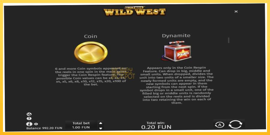 Игровой аппарат Wild West Trueways - игра на реальные деньги, картинка 5