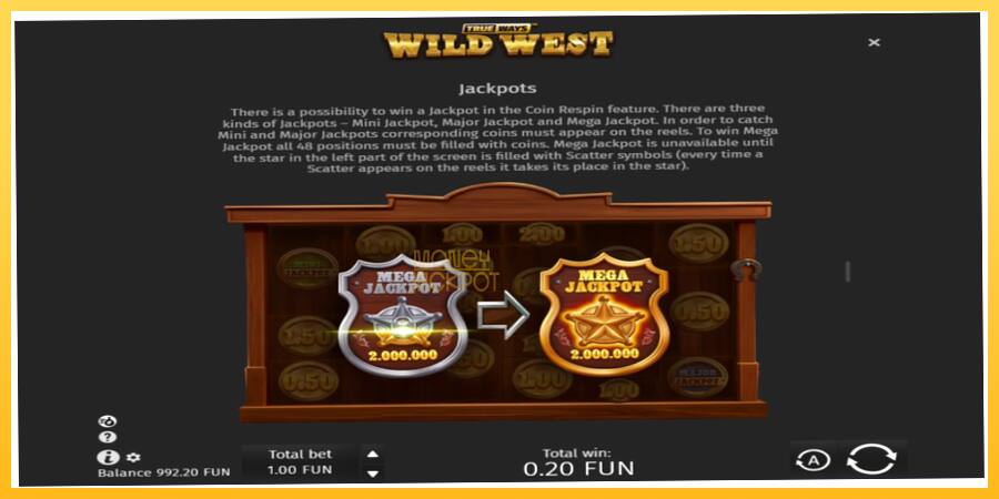 Игровой аппарат Wild West Trueways - игра на реальные деньги, картинка 6