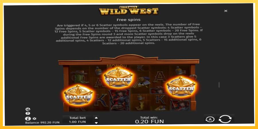 Игровой аппарат Wild West Trueways - игра на реальные деньги, картинка 7