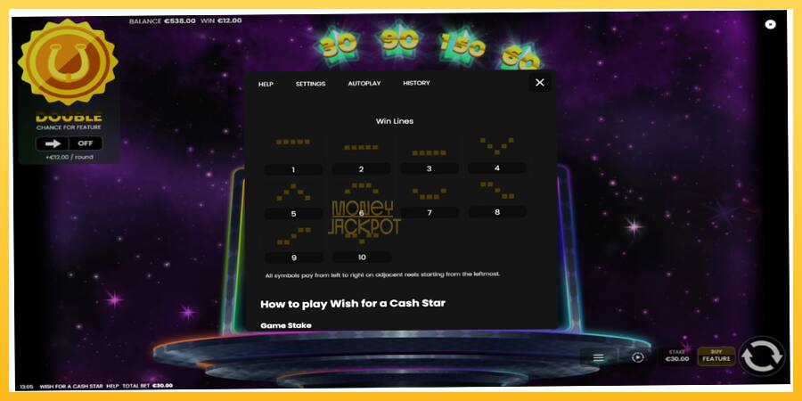 Игровой аппарат Wish for a Cash Star - игра на реальные деньги, картинка 7