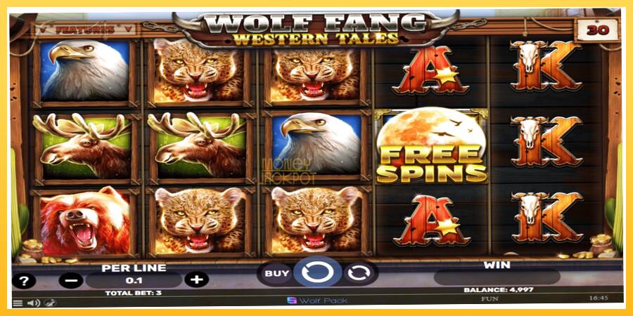 Игровой аппарат Wolf Fang - Western Tales - игра на реальные деньги, картинка 2