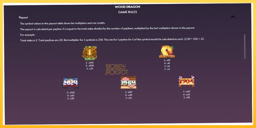 Игровой аппарат Wood Dragon - игра на реальные деньги, картинка 5