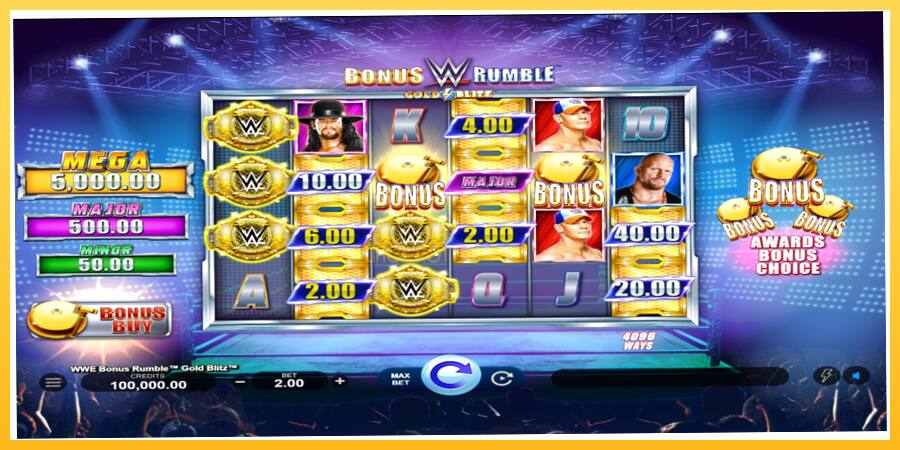 Игровой аппарат WWE Bonus Rumble Gold Blitz - игра на реальные деньги, картинка 1