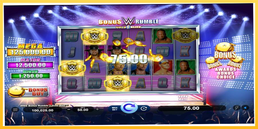 Игровой аппарат WWE Bonus Rumble Gold Blitz - игра на реальные деньги, картинка 2