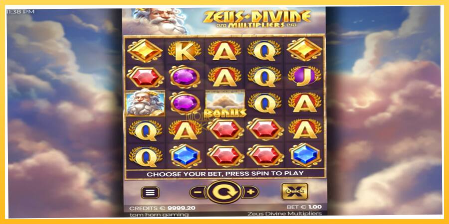 Игровой аппарат Zeus Divine Multipliers - игра на реальные деньги, картинка 2