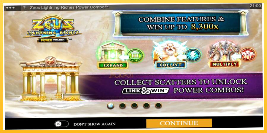 Игровой аппарат Zeus Lightning Riches Power Combo - игра на реальные деньги, картинка 1