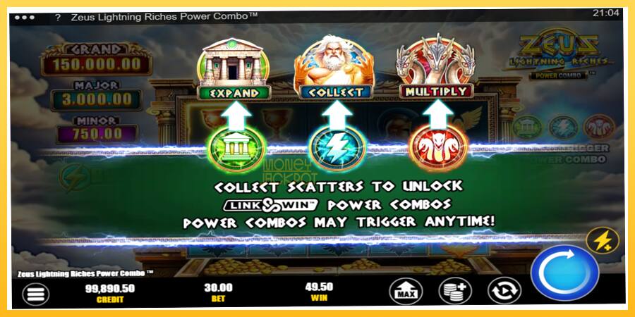 Игровой аппарат Zeus Lightning Riches Power Combo - игра на реальные деньги, картинка 5