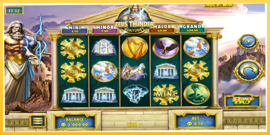 Игровой аппарат Zeus Thunder Fortunes - игра на реальные деньги, картинка 1