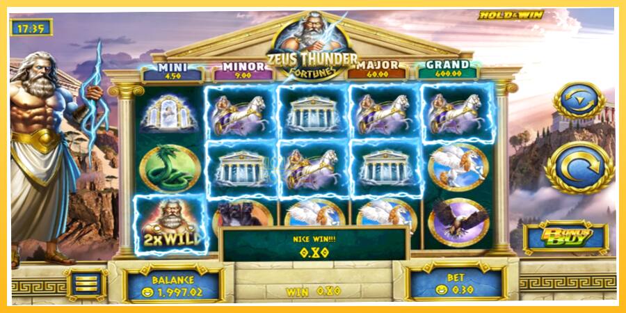 Игровой аппарат Zeus Thunder Fortunes - игра на реальные деньги, картинка 3